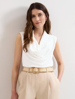 Phase Eight Ella Sleeveless Cowl Neck Top, Ivory, Ivory