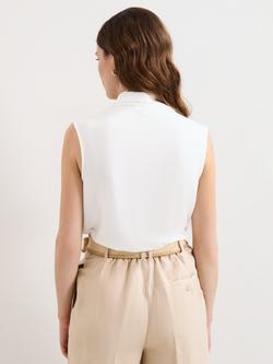 Phase Eight Ella Sleeveless Cowl Neck Top, Ivory - view 2, Ivory
