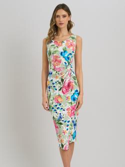 Gina Bacconi Roma Twist Knot Floral Dress, Multi, Multi