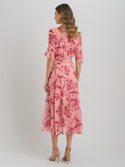 Gina Bacconi Adrienne Shirt Dress, Pink - view 2, Pink