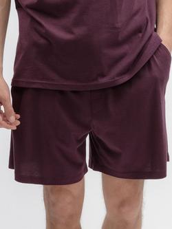 Cyberjammies Cotton Blend Pyjama Shorts, Plum, Plum