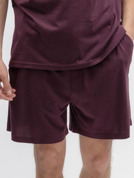 Cyberjammies Cotton Blend Pyjama Shorts, Plum, Plum