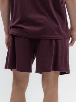Cyberjammies Cotton Blend Pyjama Shorts, Plum - view 2, Plum