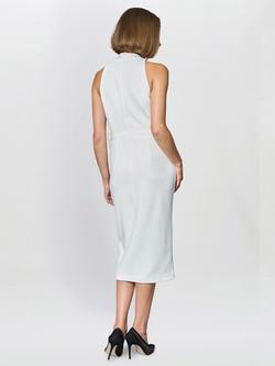 Gina Bacconi Elliana Bow Detail Midi Dress, Ivory - view 2, Ivory