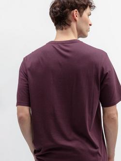 Cyberjammies Crew Neck Jersey Cotton Blend T-Shirt, Plum - view 2, Plum