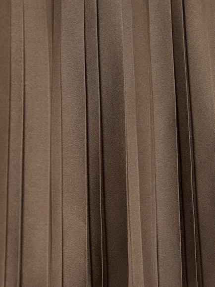 Reiss Sadie Pleated A-Line Mini Skirt, Mocha Brown - view 2, Mocha Brown