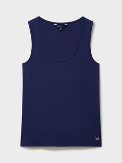 Crew Clothing Scoop Neck Vest Top, Navy