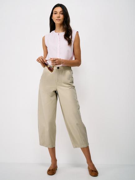 Crew Clothing Barrel Fit Chinos, Neutral, Neutral