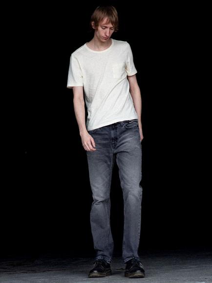 Nudie Jeans Gritty Jackson Slim Fit Jeans, Grey Lake - view 2, Grey Lake