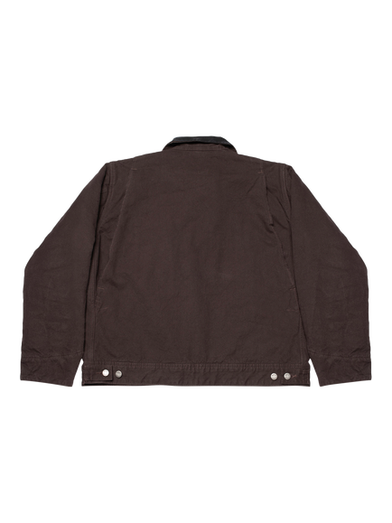 Nudie Jeans Blake Zip Front Jacket, Dark Brown - view 2, Dark Brown