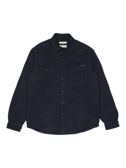 Nudie Jeans Glenn Cotton Shirt, Blueberry, Blueberry