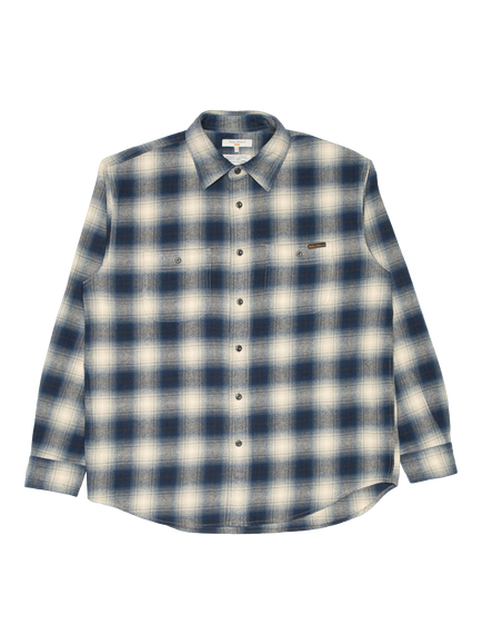 Nudie Jeans Julian Worker Cotton Shirt, Blue, Blue