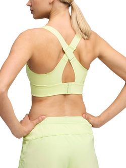 PUMA PWR Breathe Run Sports Bra, Puma Black - view 2, Apple Spritz