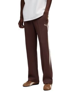 PUMA T7 Always On Relaxed Track Trousers, Chocolate Brown