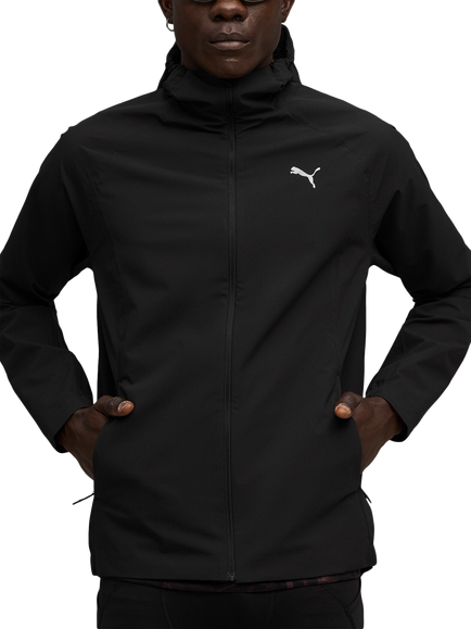 PUMA RUN rainCELL Men's Lightweight Jacket, Black, Black