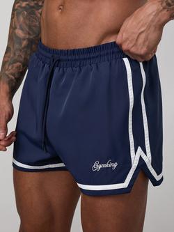 Gym King Blaze Swim Shorts, Navy/White, Navy/White