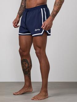 Gym King Blaze Swim Shorts, Navy/White - view 2, Navy/White