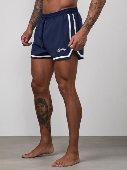 Gym King Blaze Swim Shorts, Navy/White - view 2, Navy/White