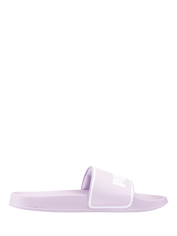 PUMA Leadcat 2.0 Slider Sandals, Puma Black, Lavender Fog-white
