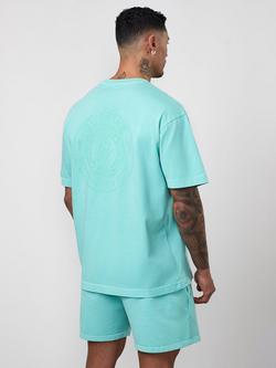 Gym King World Washed T-Shirt - view 2, Poolside Green