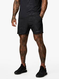 Gym King 5in Camo Shorts, Black, Black