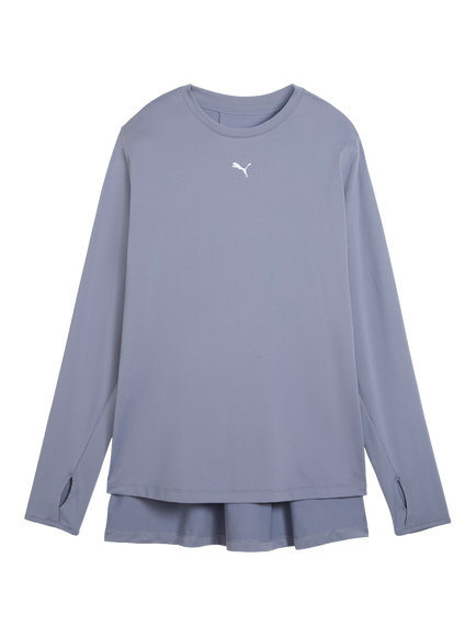 PUMA Modest Oversized Long Sleeve T-Shirt, Grey