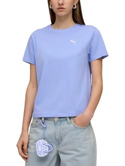 PUMA Wardrobe Essentials Comfort T-Shirt, Purple