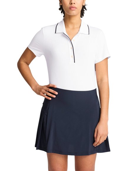 PUMA CLOUDSPUN dryCELL Regular Fit Short Sleeve Polo Shirt, White Glow