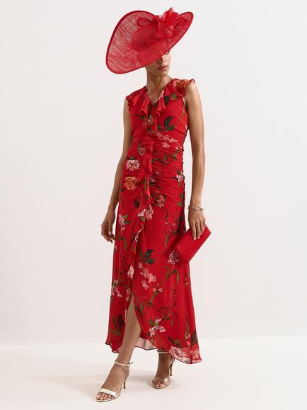 Phase Eight Mae Maxi Dress, Red, Red