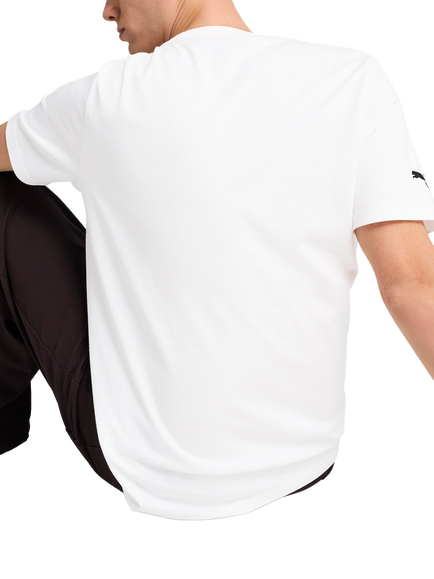 PUMA Cat Print F1 Logo T-Shirt, Puma Black - view 2, Puma White