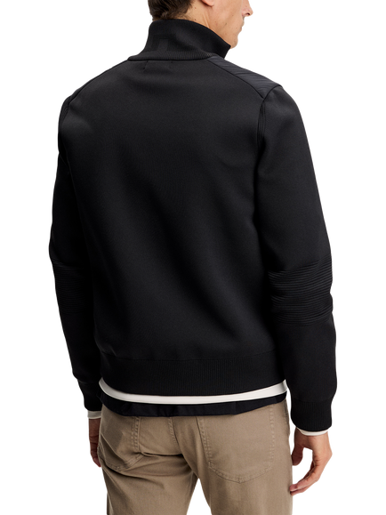 J.Lindeberg Ebbe Tech Knit Hybrid Jacket, Black - view 2, Black