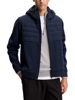 J.Lindeberg Gage Hybrid Hooded Jacket, Navy, Navy