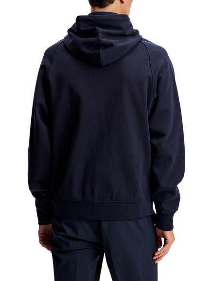 J.Lindeberg Mijo Hybrid Cotton Blend Hoodie - view 2, Navy