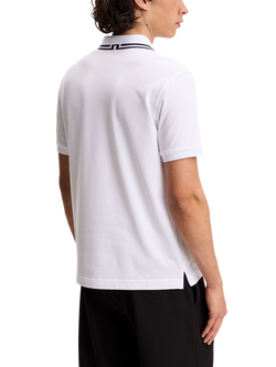 J.Lindeberg Joey Cotton Blend Regular Fit Short Sleeve Polo Shirt - view 2, White