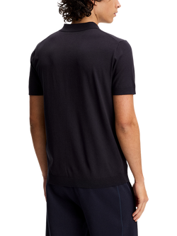 J.Lindeberg Ridge Regular Fit Short Sleeve Polo Shirt - view 2, Navy