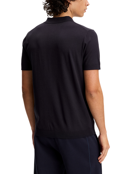 J.Lindeberg Ridge Regular Fit Short Sleeve Polo Shirt - view 2, Navy
