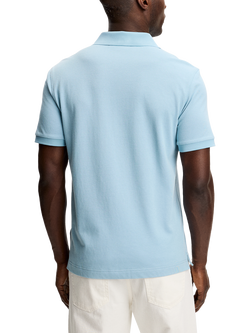J.Lindeberg Verse Cotton Blend Regular Fit Short Sleeve Polo Shirt - view 2, Forget Me Not