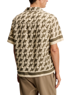 J.Lindeberg Ellis Cotton Blend Regular Fit Contrast Border Resort Shirt, Multi - view 2, Multi