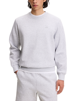 J.Lindeberg Alpha Cotton Blend Sweatshirt, Light Grey Melange, Light Grey Melange