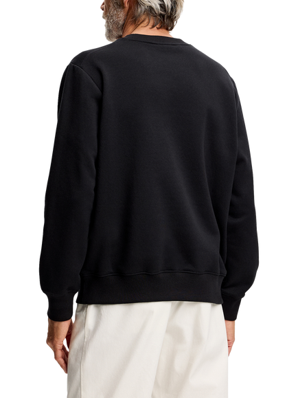 J.Lindeberg Alpha Cotton Blend Crew Neck Jumper - view 2, Black