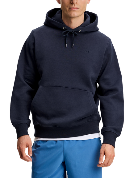 J.Lindeberg Alpha Mercerized Cotton Hoodie, Navy