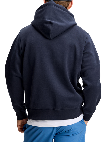 J.Lindeberg Alpha Mercerized Cotton Hoodie - view 2, Navy