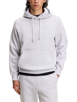 J.Lindeberg Alpha Cotton Blend Hoodie, Light Grey Melange, Light Grey Melange