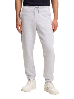 J.Lindeberg Alpha Mercerized Cotton Blend Joggers, Light Grey Melange, Light Grey Melange