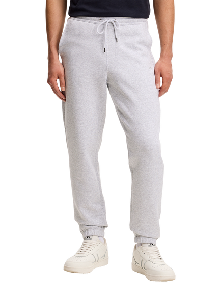 J.Lindeberg Alpha Mercerized Cotton Blend Joggers, Light Grey Melange, Light Grey Melange
