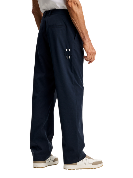 J.Lindeberg Devyn Straight Fit Vent Trousers, Navy - view 2, Navy