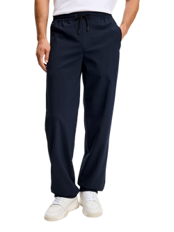 J.Lindeberg Santo Straight Fit Trousers, Navy, Navy