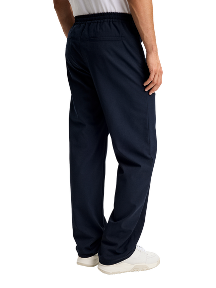 J.Lindeberg Santo Straight Fit Trousers, Navy - view 2, Navy