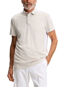 J.Lindeberg Short Sleeve Polo Shirt, Moonbeam