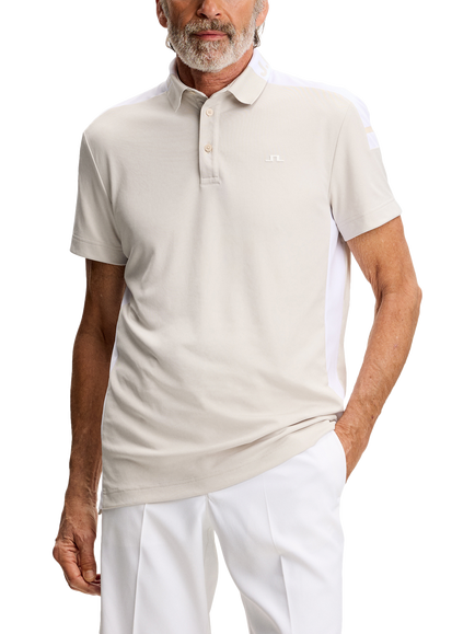 J.Lindeberg Short Sleeve Polo Shirt, Moonbeam